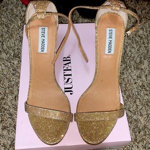 Gold Steve Madden Sandal Heel